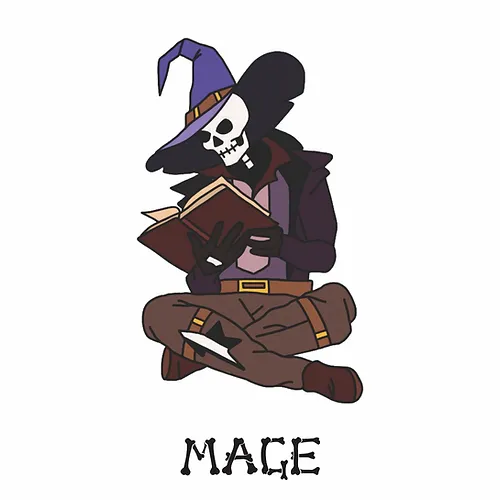Skele-Pin Adventurer Wizard